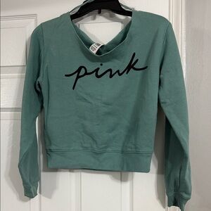 PINK Victoria's Secret Green Sweatshirt